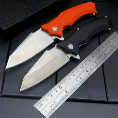 Ball Bearing Folding Knife 9cr18mov XJ10 59-60HRC G10 Handle Ball Bearing Camping Survival Folding Knife Gift Knife Snake Head