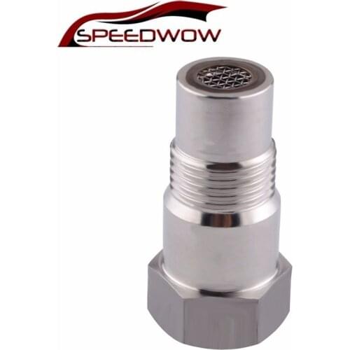 SPEEDWOW M18*1.5 Stainless Steel Remove Fault Connector Down Stream Catalytic Joint Auto Car O2 Oxygen Sensor Extension Spacer