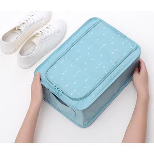 Convenient Travel Storage Bag Polyester 4 Colors Single Layer Portable Organizer Bags Shoe Sorting Pouch Multifunction