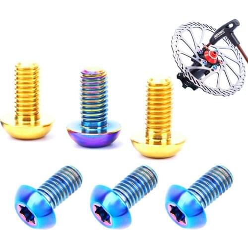 Disc Fixing Screw Titanium Slloy M5x10mm Disc Brake Screw Mountain Bike