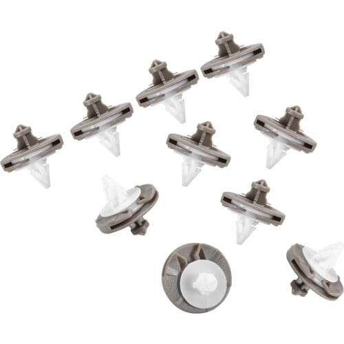 10 Pcs 1H0-868-243B Nylon Door Panel Trim Fastener Rivet Fit for Audi Volkswagen Golf 1993-2002 Car Body Nylon Retaining Clips