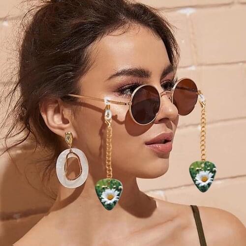 2020 Chic Fashion Reading Glasses Chain for Women Metal Sunglasses Cords Casual pendant flower Eyeglass chain for glasses women