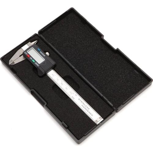 100mm LCD Electronic Digital Gauge Stainless Steel Vernier Caliper Micrometer R9UC