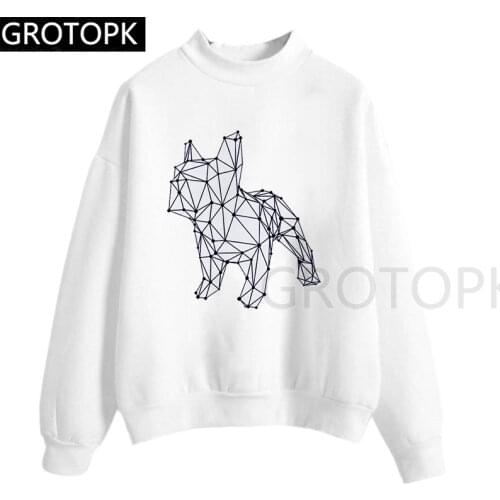 2019 Fashion Autumn Hot Sale French Bulldog Simple Animal Pug Design Graph Art Funny Humor Hoodies Sweatershirt