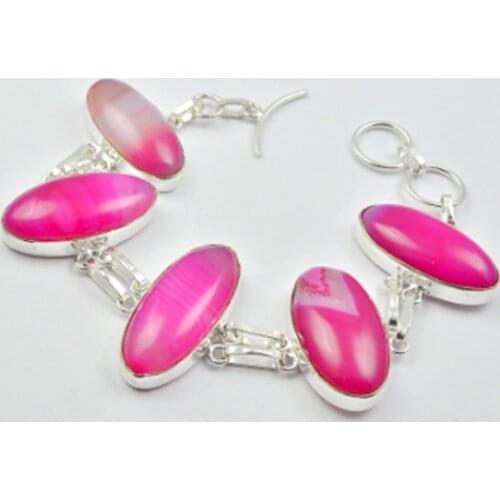 Botswana Agates Bracelet , 20.5 cm, B2325