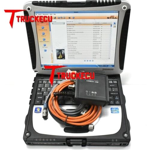 For Still forklift canbox 50983605400 diagnostic cable STILL forklift truck diagnostic scanner tool FOR still steds+CF19 laptop