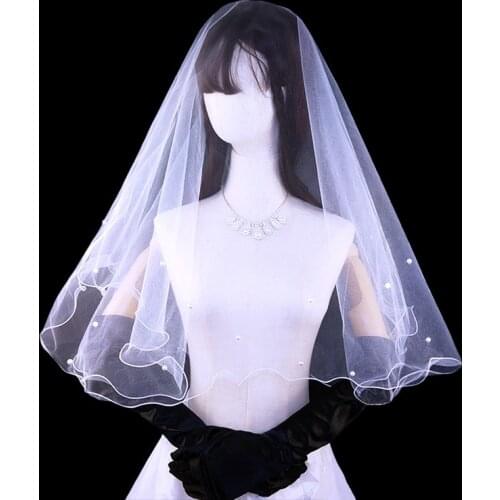 GBCNYIER Cheap Lace short veil bridal wedding veil wedding wedding accessories G