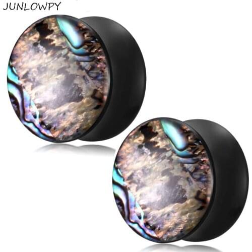 JUNLOWPY Acrylic Ear Plugs Tunnels Earring Gauges Stretcher Flesh Tunnels Expanders Piercings Fashion Body Jewelry 70pcs 7 sizes