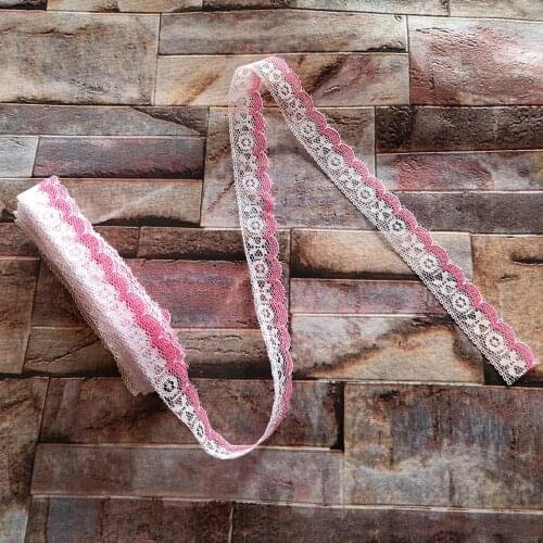 Beautiful Hot 10 yards 18mm Width Rose Lace Ribbon Lace embroidery DIY Decoration For Clothes Sewing Accessories