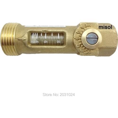 10 pcs of Brass Flow Meter Balancing Valve flow sensor for hot water system