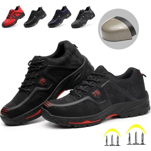 Mens Womens Lightweight Safety Shoes Steel Toe Cap Work Boots Trainers Shoes 5colors Plus Size 35-48