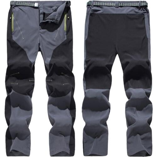 Men Elastic Outdoor Hunting Trousers Climbing Fishing Trekking Pants Spring Summer Quick Dry Waterproof Hiking Pants