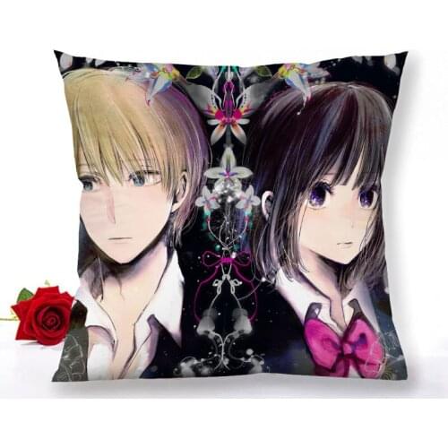 Custom Kuzu no Honkai Anime Pillowcase Home Decoration Satin Fabric Square Pillowcase 40x40cm 60x60cm Bedroom Pillow Cover 1.15