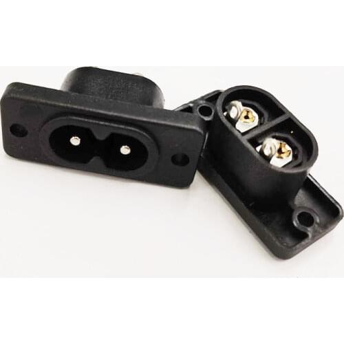 NCHTEK 250V 2.5A IEC 320 C8 2Pin Male Socket Soldering AC Power Connector/Free Shipping/10PCS