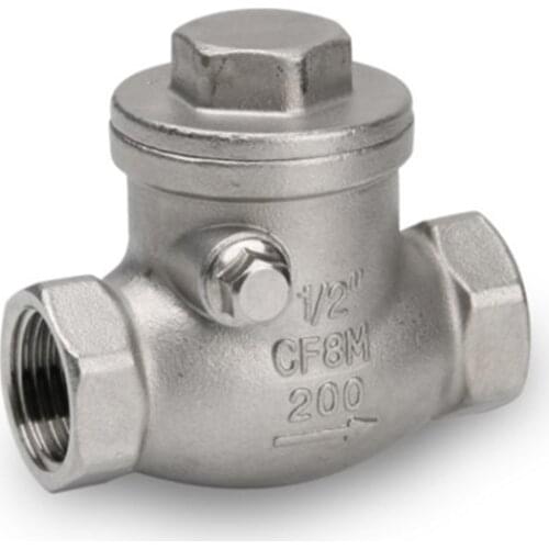 1/2" 3/4" 1" BSP Female Thread 304 Stainless Steel One Way Non Return Check Valve
