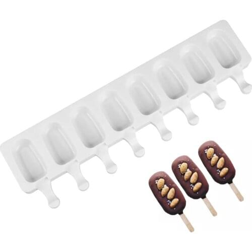 4 hole food silicone ice cream mold dessert ice cream Diy mold ice tray tray popsicle bucket diy mold sticks food bucket