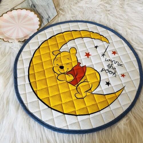 Dog Mat Pet Four-level Mat Cartoon Round Breathable Pet Blanket Pet Sofa Changing Mat Pet Mattress Dog Supplies Pet Mattress
