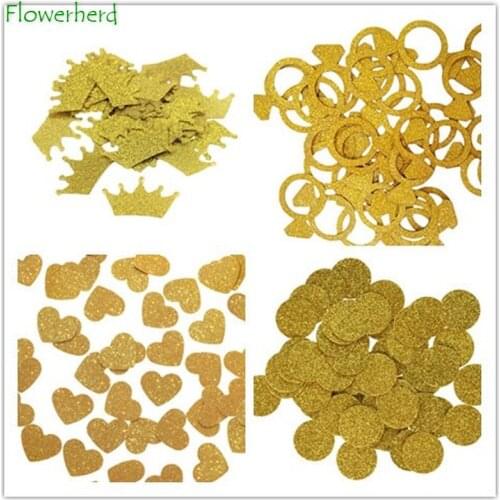 Wedding Birthday Party Decoration Throwing Confetti DIY Love Heart Circle Star Crown Round Sequin Confetti Christmas Baby Shower