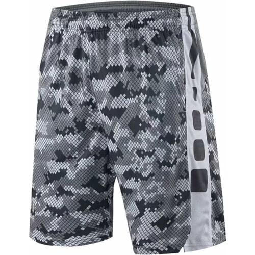 Camouflage Men Basketball Shorts with Pockets Breathable Running Training Loose Shorts Outdoor Sports Jogging Fitness Short
