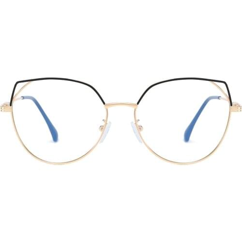 Kanspace Women Cat Eye Glasses Anti Blue Light Blocking Computer Eyeglasses Optical Prescription High Quality Eyewear 95766
