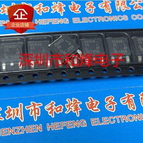10PCS 25N05-45 SUD25N05-45L TO-252 100% New&original