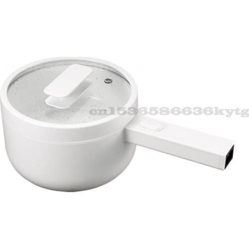 350W-700W Electric Cooker 1.5L Ceramic Glaze Liner Long Handle Electric Hot Pot Stir Stir-fry Noodles Multi-function Cooking Pot