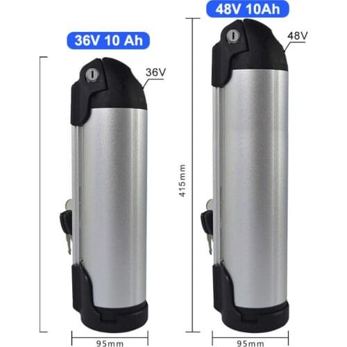 Electric Bicycle Rechargeable Battery 36V 48V Li-ion Battery Water Bottle Battery for Ebike Motor with Battery Charger