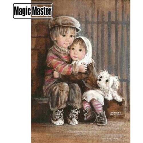 Diamond Painting Full Square/Round Diamond "Child" Pattern Embroidery Cross Stitch 5D Rhinestone Painting