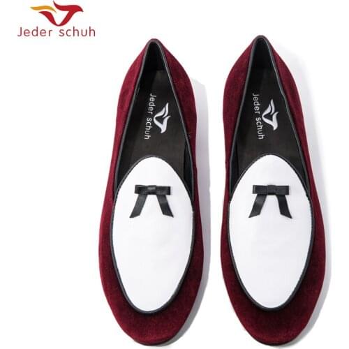 Jeder Schuh Velvet Men Handmade Loafers Fashion Prom And Wedding MenS Casual Shoes Men Flats