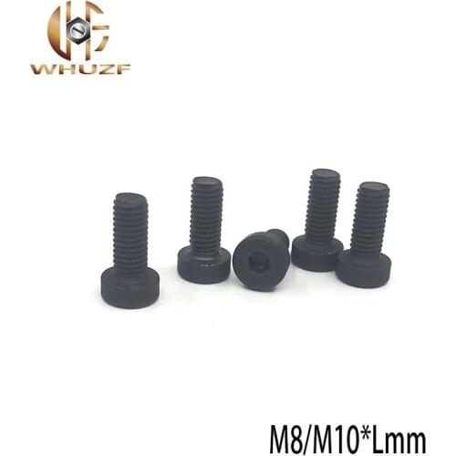 4pcs M8/M10*Lmm 12.9 Grade Alloy Steel DIN7984 Bolt Thin Reduced Cap Cup Allen Hexagon Hex Socket Head Screw