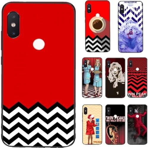 FHNBLJ Twin Peaks Fire Walk With Me Black Cell Phone Case for Xiaomi Redmi 5 5Plus 6 6A 4X 7 7A 8 8A 9 Note 5 5A 6 7 8 8Pro 8T 9