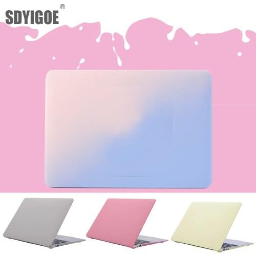 For MacBook pro13 Cases A2159 A1932 A1502 A1398 A1466 A1278 for apple macbook air case Hard shell Cream color cover Laptop Cases