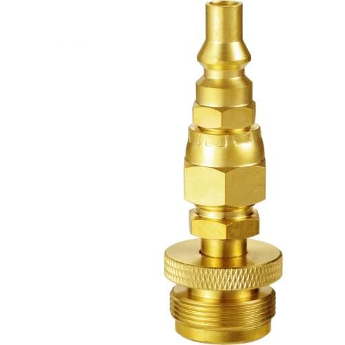 Dophee 1lb Propane Disposal Adapter Fitting with 1/4" Quick Connect Disconnect Adaptor for Portable Camper Grill Stove for RV