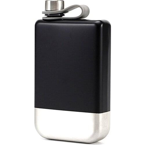 Creative 9 Oz Outdoor Portable 304 Food Grade Stainless Steel Hip Flask Whiskey Wine Bottle Alcohol Pocket Flagon Gifts Bar Tool