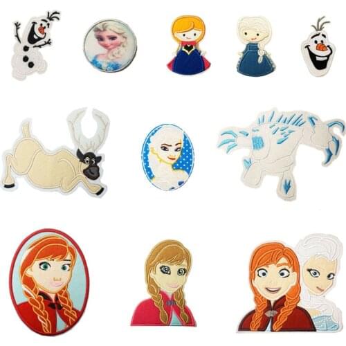Disney animation periphery Frozen2 Wonderland patch animation cartoon clothing patch clothing stickers embroidery cloth stitch
