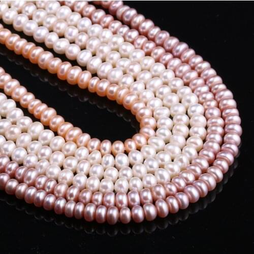 Natural Freshwater Pearl All Round Pearl White / Pink / Purple DIY For Making Necklaces Bracelets And Earrings 7-8mm