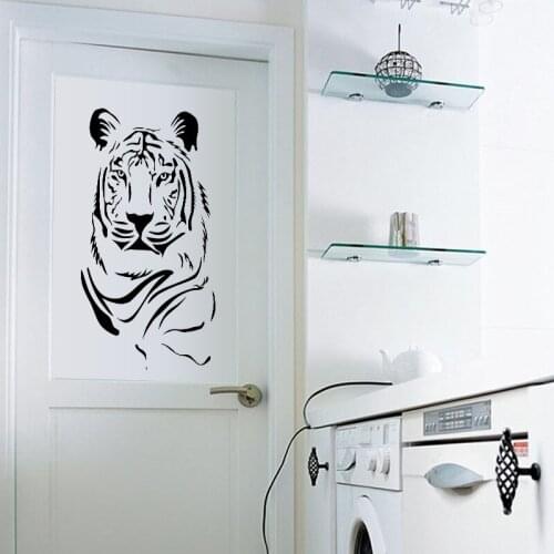 New Creative Tiger Wall Art Mural Decor Living Room Bedroom Wallpaper Sticker Kinglike Tiger Home Unique Decoration Decal
