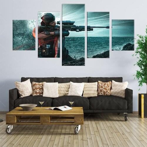 Rainbow Six Siege Operation Shifting Tides Female Sniper Game Character Poster HD Wall Picture Canvas Paintings for Home Decor