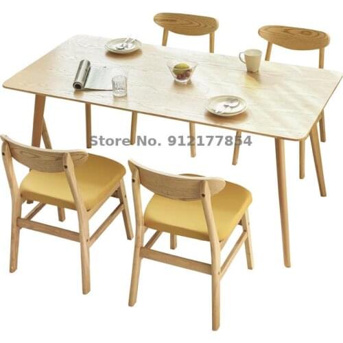 Simple Modern Solid Wood Dining Chair Adult Home Dining Table Chair Backrest Desk Chair Nordic Milk Tea Shop Leisure Stool
