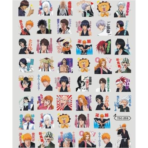 TSC series Bleach TSC-259 CARTOON 3d nail art stickers decal template diy nail tool decorations