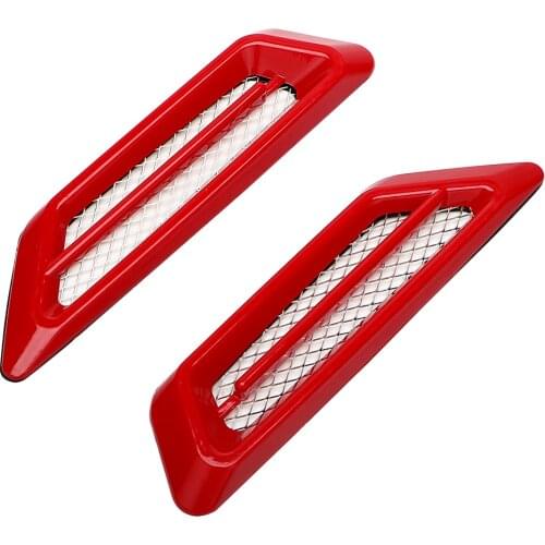 Universal Shark Gills Auto Sticker 1 Pair Car-styling Side Mesh Cover Hood Bonnet Car False Air Outlet Decoration Stickers