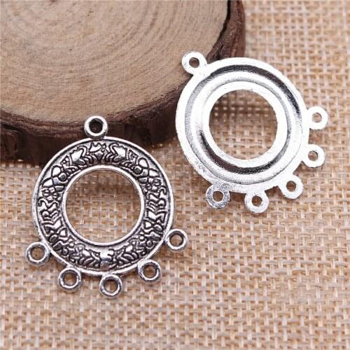 WYSIWYG 10pcs 29x25mm Earring DIY Handmade For Jewelry Findings Porous Earring Connector Charms
