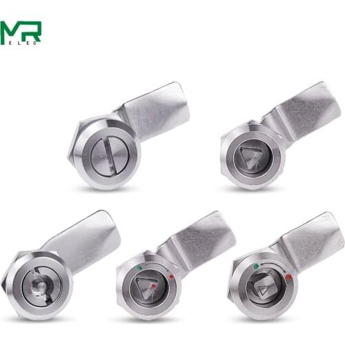 1set 22mm installation Power distribution cabinet lock panel lock 304 stainless steel lock, cam cabinet lock,, tin box