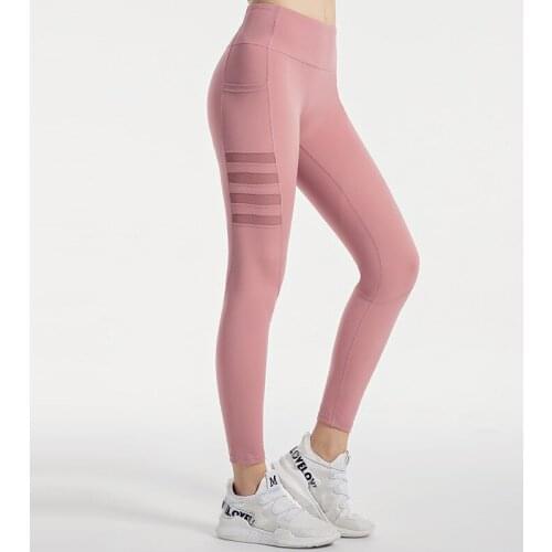 Naked-Feel Women Yoga Leggings Lace Patchwork Fitness Pants Running Sportswear Energy Workout Pants Leggins Tights High Waist