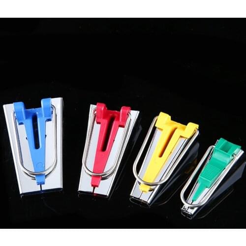 ZOTOONE Machine Tool Sewing Quilting Hemming Sewing Tools 1 Set/4pcs Fabric Clover Bias Tape Maker Binding Tool Sets E