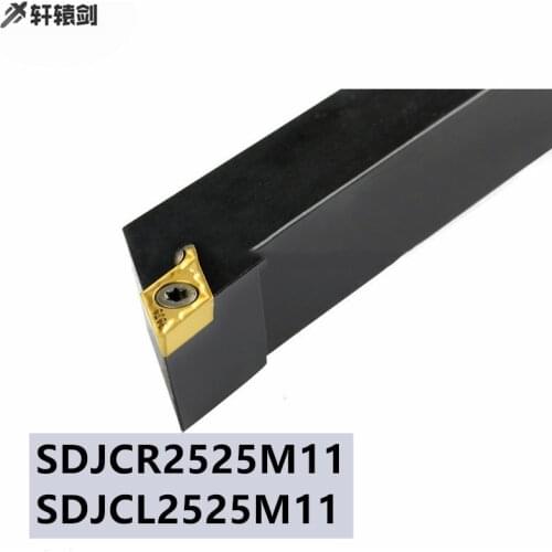 1PC SDJCR 2525M11 SDJCL2525M11 Carbide Insert, Turning Tool Holder DCMT