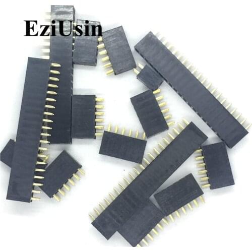 2.0mm 2.0 Double Row Female 2~40P Breakaway PCB Board Pin Header socket Connector Pinheader 2*2/3/4/6/10/12/16/20/40Pin