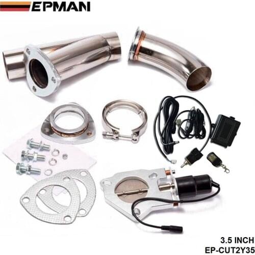3.5" Elextric Exhaust Catback Cutout/E-cutout W/Switch Valve System Kit+ Remote For BMW MINI Cooper EP-CUT2Y35