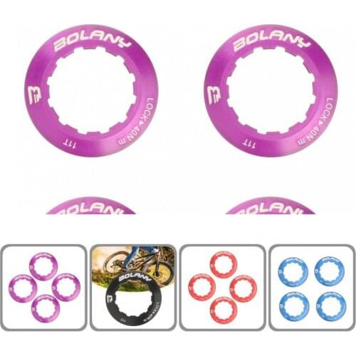 4Pcs Fashion Aluminum Alloy Protective Cassette Lockring Bicycle Accessories Freewheel Lockring Strong for Mountain Bike