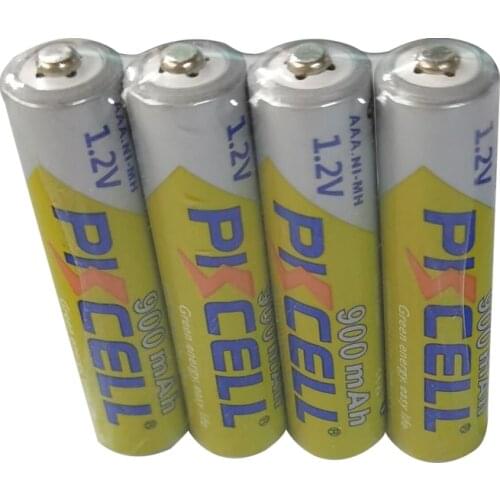 PKCELL 4pcs NIMH AAA 900mah 1.2V Rechargeable Battery for flashlight toys NI-MH 3A Battery with Battery Box